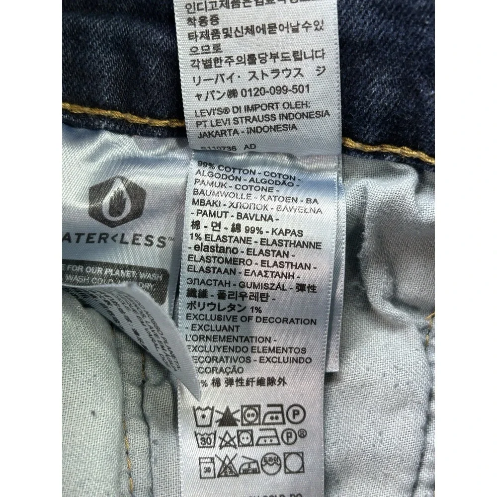 Levis 511 Slim Fit Jeans Mens Sz 30x30 Blue Distressed Denim Guys Work Pants